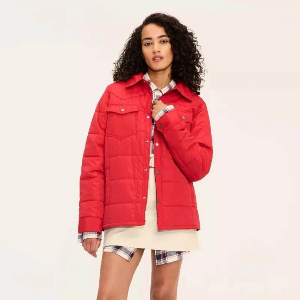 Woolrich x Target Adult Unisex S Small Western Style Red Jacket Coat Button‎ NWT